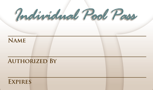 pool pass template
