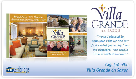 Villa Grande on Saxon Postcard Testimonial