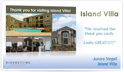 Island Villa Postcard Testimonial