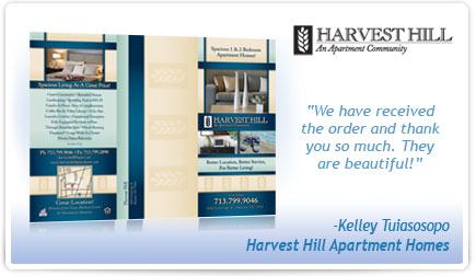 Harvest Hill Apartment Homes Brochure Testimonial